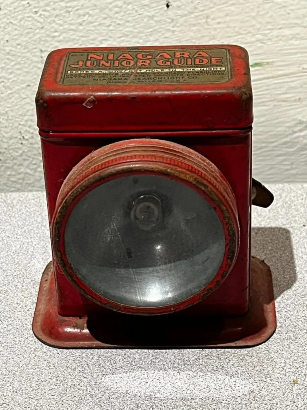 Vintage Flashlight Niagara Junior Guide Niagara Falls NY W Sticker Lamp Lantern